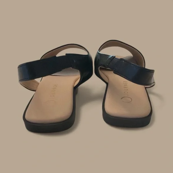 Journee Collection Black Slide Sandals - Picture 8 of 8